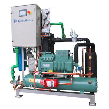 KP-50W ferskvatnskælir frá Kæling Víkurafl. 50kW kæliafköst. Mynd af Ferskvatnskælinum.