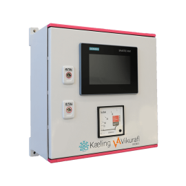 Útleiðslutafla frá Kælingu Víkurafli. Mælir útleiðslu frá rafbúnaði um borð í skipum.